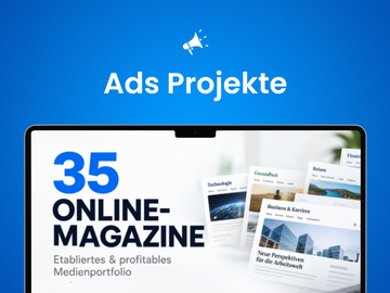 Product: Profitables Portfolio aus 35 etablierten Online-Magazinen