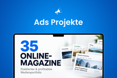 Product: Profitables Portfolio aus 35 etablierten Online-Magazinen