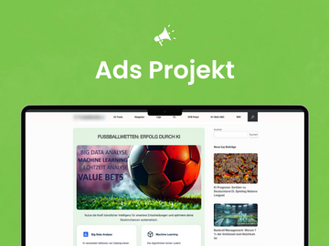 Product: KI-Prognose-Portal für Fussballwetten