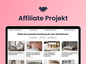 Product: Affiliate Webprojekt zum Thema Schlaf