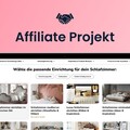 Affiliate Webprojekt zum Thema Schlaf