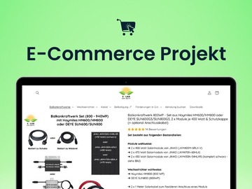 Product: Profitables Amazon-FBA & Shop für Balkonkraftwerke und Zubehör